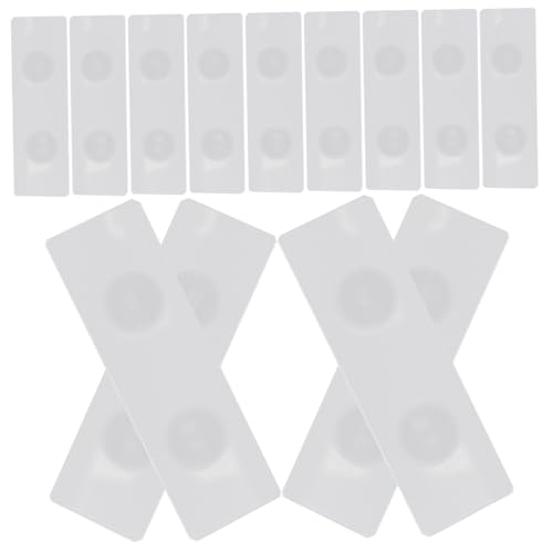 FUNOMOCYA 50 Pcs Concave Slide Slides for Microscope Microscopic Slides Glass Microscope Slides for Laboratory Clear Microscope Slides Blank Microscope Slides Quartz Glass Frosted