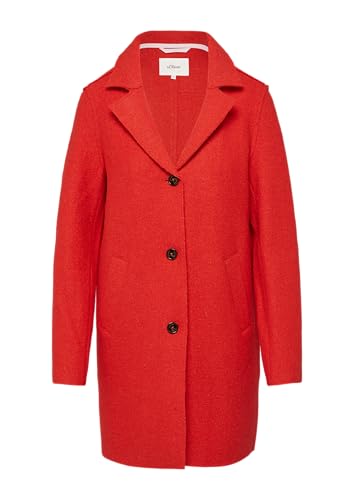s.Oliver 2160435 Cappotto, Colore: Rosso, 42 Donna