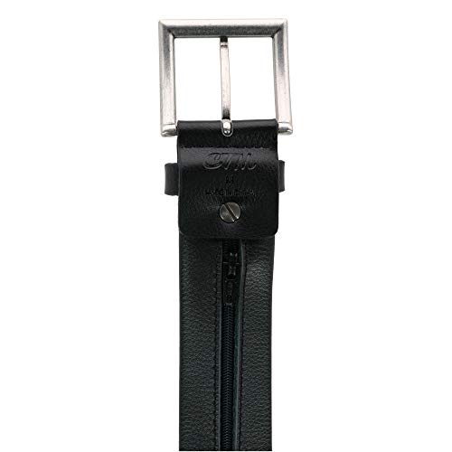 CTM Men's Travel Money Belt with Full Length Hidden Zipper2