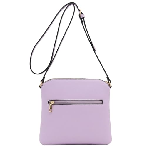 Image of FashionPuzzle Chevron Quilted Medium Crossbody Bag with Tassel Accent