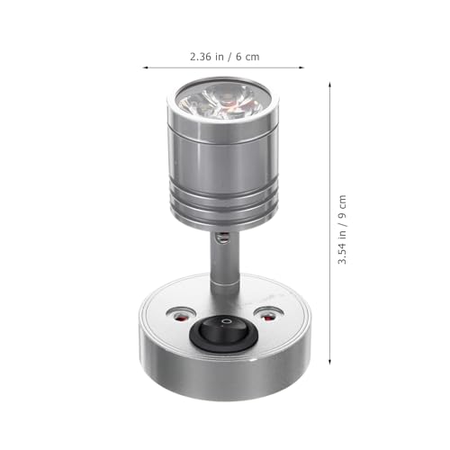 Foco de LED para RV de 3W aplique plateado con ángulo ajustable 2