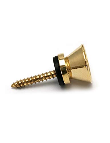 image for Metallor Guitar Strap Buttons End Pins Locks Metal with Mounting Screw