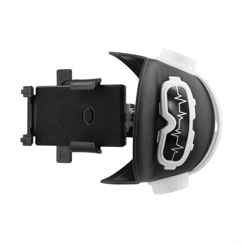 Gdfnmogo Support de téléphone pour moto, support de guidon, base en ABS épais avec réglage de l'angle flexible, compatible avec les téléphones de moto de 4,7 à 18,2 cm (barre de guidon noir)