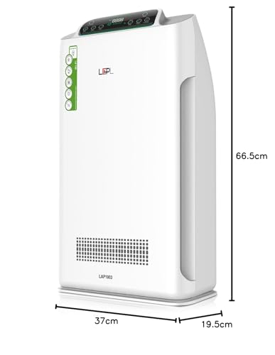 Image of Ignite LAP1003 Air Purifier for Home with 7 Filter (PreFilter+UV+Anion+Formaldehyde+Antibacterial+Hepa+Cold Catalyst) removes 99.99% Pollutants,LED,WIFI,Cover upto 410sq.ft. with 1 Year Warranty
