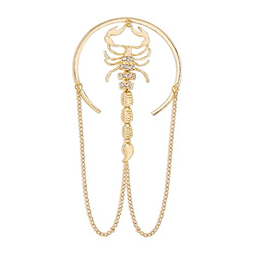 CUUGF 2 Piezas De Pulseras para El Brazo Superior para Mujer, Brazalete Ajustable Boho Punk para El Brazo Superior,Gold+Gold Cover