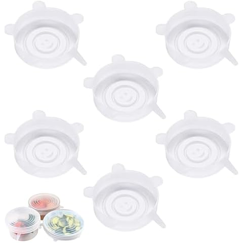 Pack of 6 Silicone Stretch Lids Cover