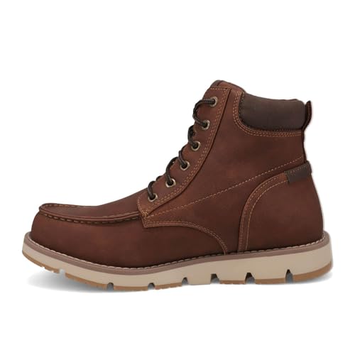 Image of DOCKERS Mens Davis Rugged Casual Tumbled Leather Moc-Toe Boots