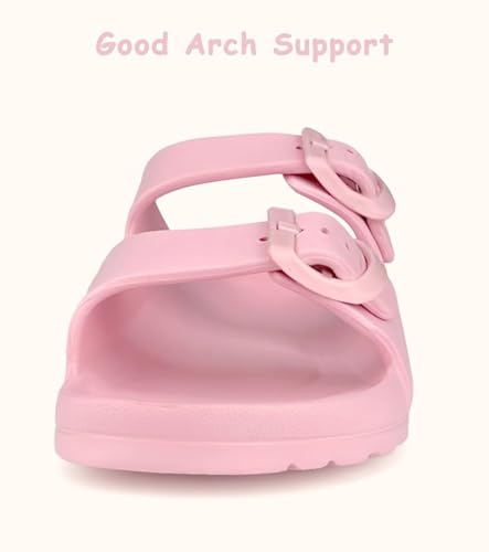 Image of Kids Slide Sandals Boys Girls Buckle Adjustable EVA Slipper Sandals