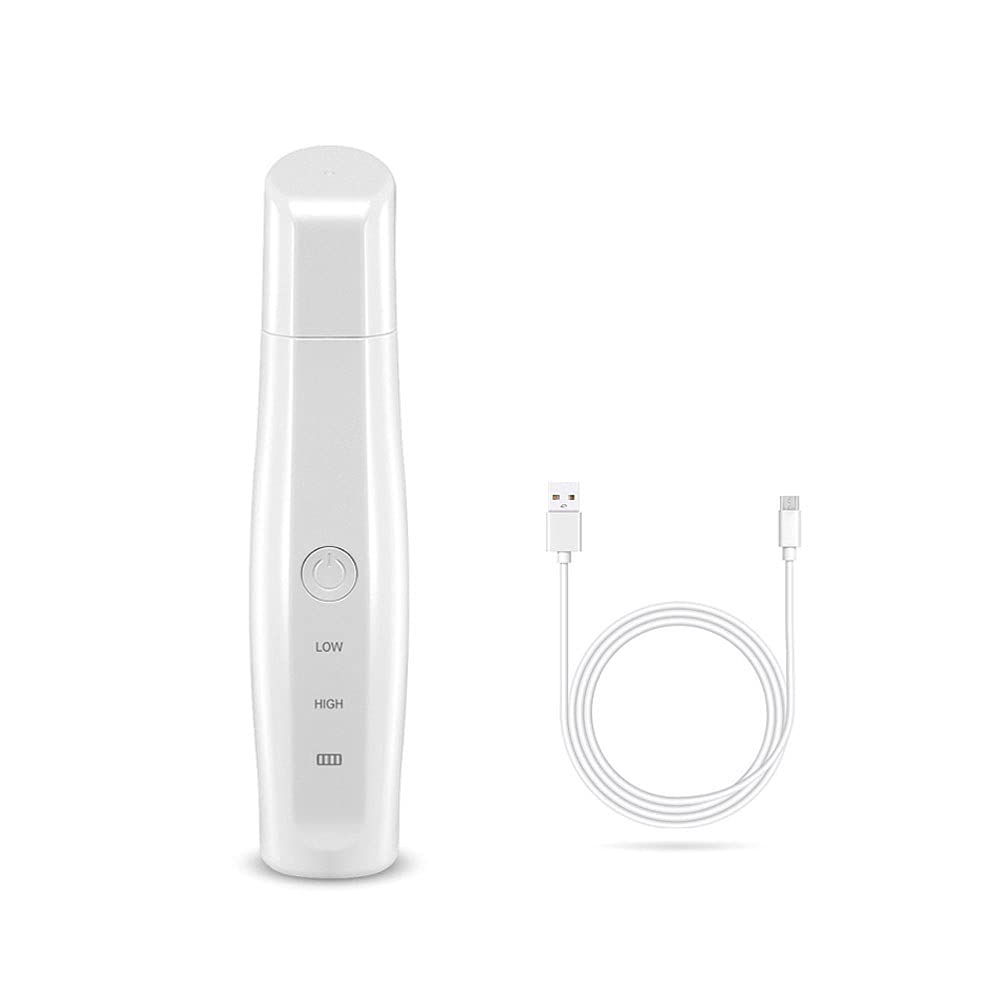 Molinillo de Clavo para Perros - Profesional Perro eléctrico Nail Trimmer silencioso Bajo Ruido, Herramienta de Aseo para Mascotas (Color : White)