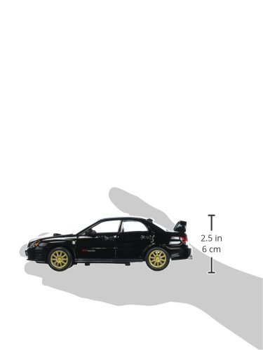 MotorMax Subaru Impreza WRX STi 1:24 Negro Diecast miniatura 3