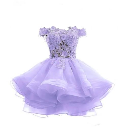 Women's Short Prom Party Dress Off Shoulder Homecoming Dresses for Juniors Ball Gown