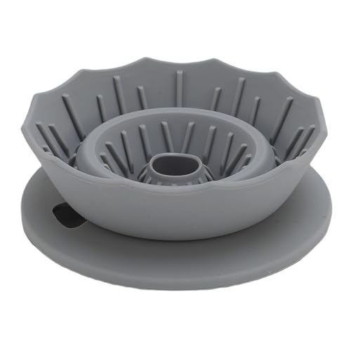 Silicone Pour Over Coffee Dripper, Foldable Portable Hand Brewed Coffee Filter Dishwasher Safe with Food Grade Material for Home Camping Travel Office (Grey)