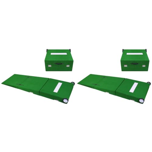 野球ソフトボールトレーニング用ポータブルピッチングマウンド 折りたたみ式デザイン キャリーハンドルと本物の感触の野球トレーニングスロープマット付き