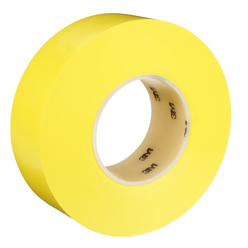 3M Durable Floor Marking Tape 971, Yellow, 2 in x 36 yd, 17 mil, 1 Roll