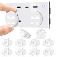 Pack of 25 Plug Socket Covers UK, Baby Proofing Safety Socket Protector -Tight Grip 3 Pin White Baby Electric Plug Covers, Perfect for Child Safety at Home & School