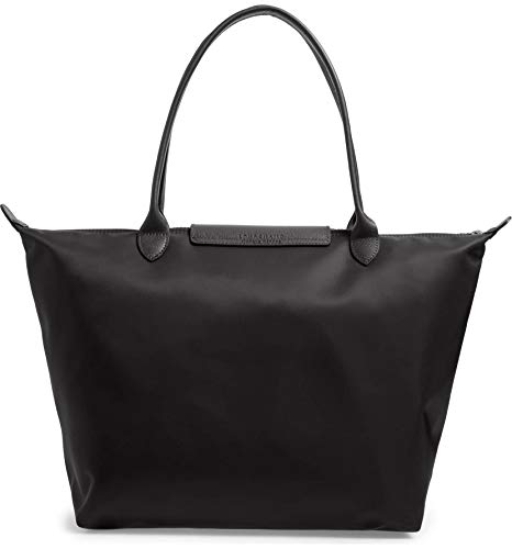 Longchamp 'Large Le Pliage Neo' Nylon Tote Shoulder Bag, Black