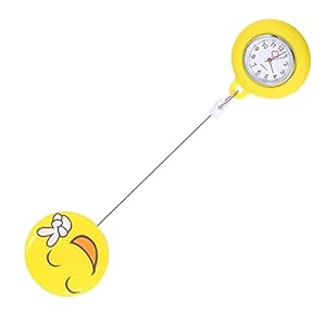 mingchengheng Verpleegster Fob horloge – Digitaal cliphorloge – Clip-on verpleegsterhorloges voor dames heren, unisex draagbare siliconen clip-on quartz horloges met tweedehands voor dokter