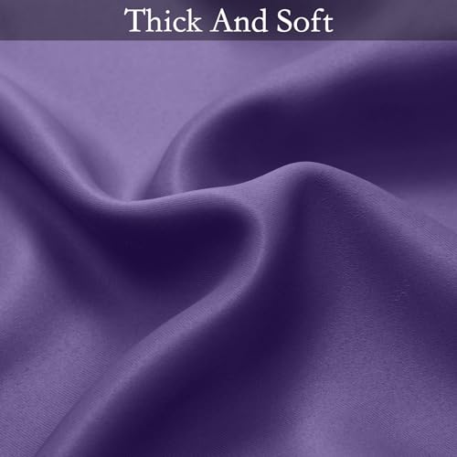 Image of SimpleHome Ombre Gradient Purple White to Gray Curtains for Bedroom,52Wx84L | Room Darkening Curtains,Light Blocking Thermal Insulated Grommet Window Curtains for Living Room,2 Panels,84 Inches Length