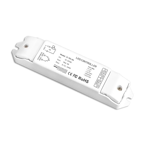 Variateur LED Rail DIN 0-10V 1-10V contrôleur PWM basse tension DC 12V 24V