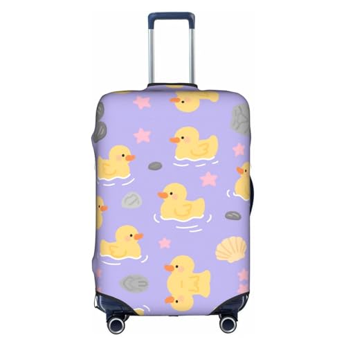 Cute Duck Suitcase Covers for Luggage, Dustproof Anti-scratch Wheeled Case Cover, Washable Protector Fits 25