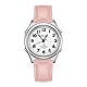 Sprechende Uhr, Funkwellen Steuerung, Sprachansage von Uhrzeit/Datum/Alarm, Stundenansage, Kein Aufladen nötig, Keine App erforderlich, Geeignet für Senioren/Sehbehinderte, TU-0901 (Rosa, Damen)