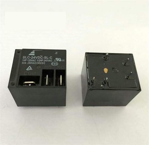 Relé de potencia 24V SLC-24VDC-SL-C de 30A y 5 pines en pack de 5 unidades