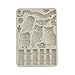 Stamperia - Silicon Mould A5 for Scrapbooking, Bullet Journals and More, Non-Stick Surface, Suitable for Air-Dry Clay, Resin and More, Perfect for Crafts and Gifting (The Owl’s House, Owls and Branch) immagine