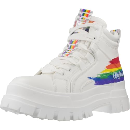 Buffalo Aspha NC Mid White Rainbow bottines blanches taille 38 pour femme