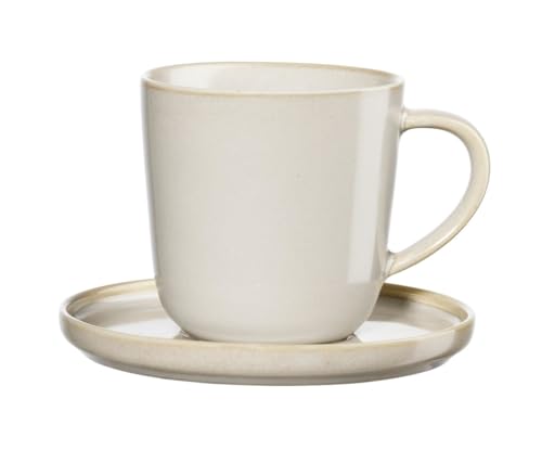 ASA Tasse à expresso avec soucoupe, tofu, diamètre 6 cm, hauteur 6 cm, 0,08 l.