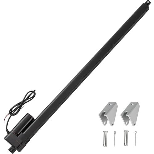36 Inch Stroke Linear Actuator 12V Heavy Duty 440lbs/2000N IP65 Waterproof Electric Actuator Speed 0.31"/sec with Mounting Brackets