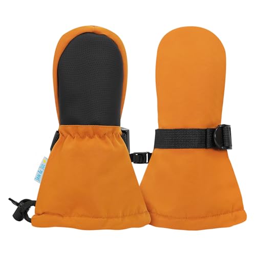 Image of JAN & JUL Boys' Waterproof Insulated Snow Mittens for Toddlers and Kids