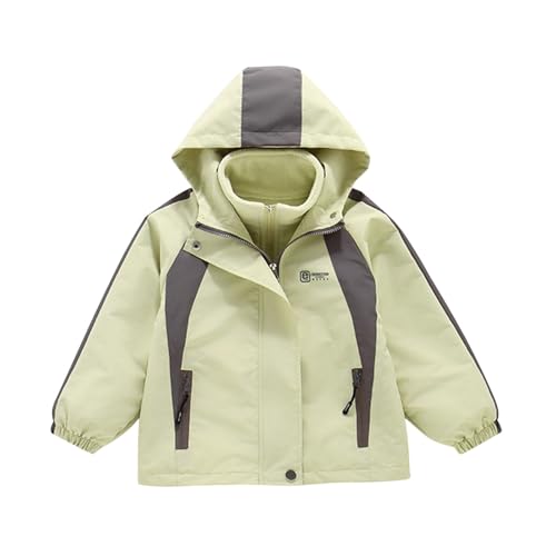 Kids Fleece Jacket Puffer Waterproof Windproof Zip Up Girls 3 in 1 Winter Jacket Thermal Lightweight Snow Raincoat