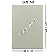 10x Buchbinderpappe DIN A4 (21 x 29,7 cm) - Stärke 3,0 mm (0,3 cm) - Grammatur: 1800 g/m² - Graupappe zum Basteln, Modellbau, Buchbinden