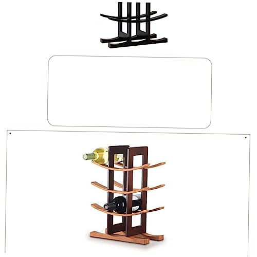 Elegante soporte de botella de vino de plástico estilo moderno miniatura 5