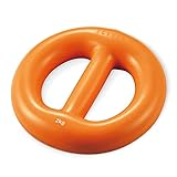 エレコム ケトルベル リングダンベル 2kg やわらか 衝撃吸収 砂状重り 両手持ち プレート 筋トレ エクリアスポーツ オレンジ HCF-DBYR20DR