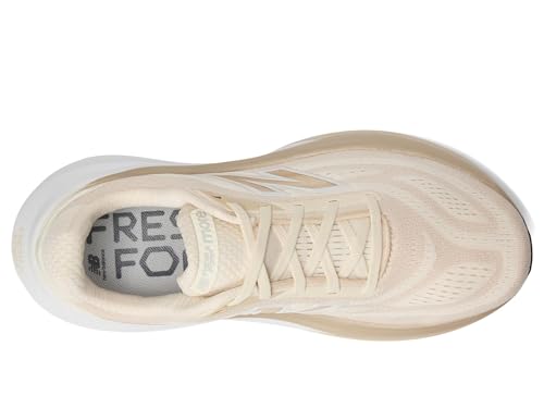 New Balance Women's Fresh Foam X More V6 Running Shoe, Permafrost/Bisque/Nb 103 White, 82