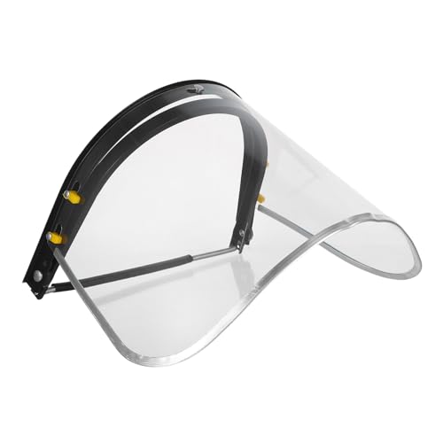 FOYTOKI Careta de Soldar Soporte de Aluminio Robusto y Visera Transparente de Aluminio para Protección Facial en Entornos Exigentes de Soldadura y Pulido