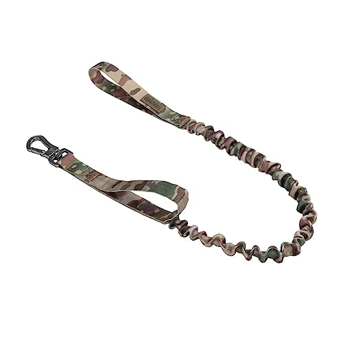 EXCELLENT ELITE SPANKER Guinzaglio militare elastico per cani con 2 maniglie imbottite per cani di taglia media e piccola(MCP)