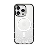 CASETiFY インパクト MagSafe対応 iPhone 16 Pro ケース [スリム / 2.5mの落下試験をクリア (MIL規格4倍相当) / ワイヤレス充電およびMagsafe対応] - Sakura Rain - クリア ブラック