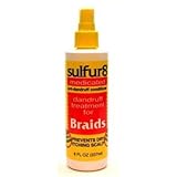 Sulfur-8 Dandruff Treatment For Braids 12 Ounce Spray (354ml) (3 Pack)