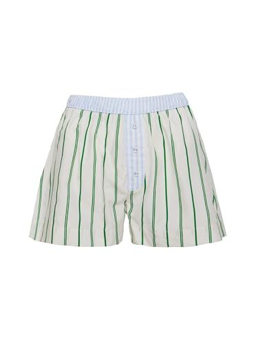 Image of Womens Boxer Shorts Y2k Lounge Pj Shorts Low Rise Striped Pajamas Sleep Lounge Plaid Gingham Micro Short Pants