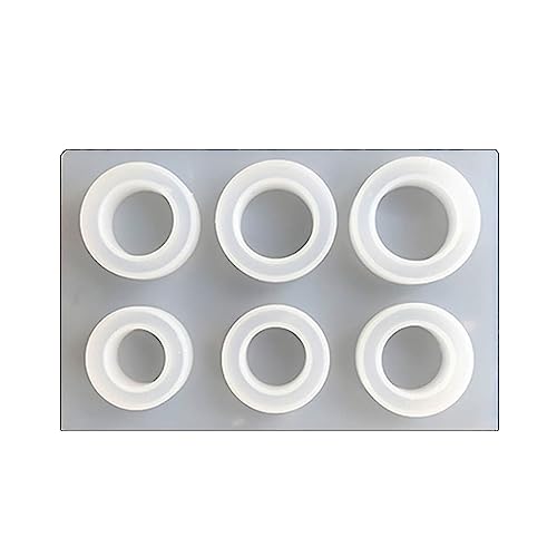 Moldes de modelado caseros de silicona, varios tamaños, moldes redondos de resina fundida para adornos de joyería