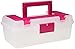 Creative Options Tool Box Organizer-13"X7.5"X5" Clear W/Magenta -114-082