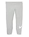 Nike W NSW ESSNTL LGGNG Swoosh MR Leggings, Dk Grey Heather/(White), S Donna