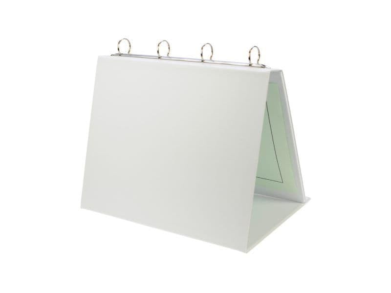 Lansdale A3 Presentation Table Top Flipchart Binder - White - Plus 10 x A3 Filing Pockets - Image 2