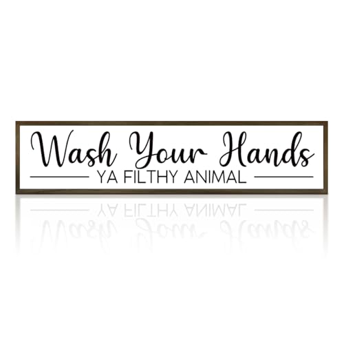 Barnyard Designs Wash Your Hands Ya Filthy Animal Sign