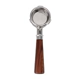 Drewniany Portafilter Bezdennego Typu, 58mm, z 3 Uszami, Uchwyt z Litego Drewna Czerwonego, do Ekspresów do Kawy