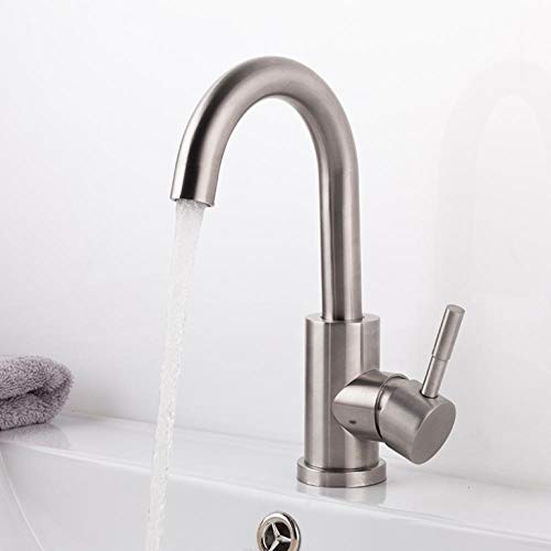 Preisvergleich Produktbild Neue Bad Waschtischarmatur 304 Edelstahl Körper Waschtischarmaturen Kalt-und Warmwasser Waschtischarmatur Heimwerker