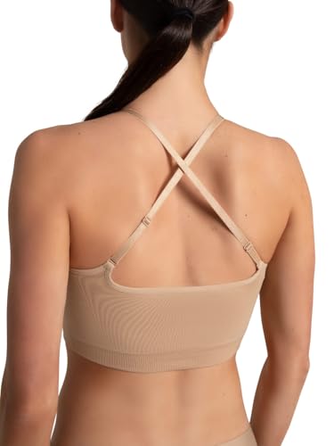 Capezio Women's Seamless Convertible Longline Bra3