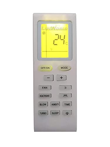 Image of LipiWorld 18 AC Remote Control with Display Light (Old Exactly Same Will Only Work) Compatible for Godrej AC Remote with Backlight